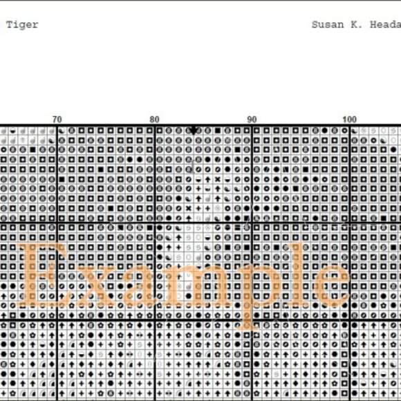 Happy Holly Santa Face Cross Stitch by Numbers Pattern - Picture 3 of 3